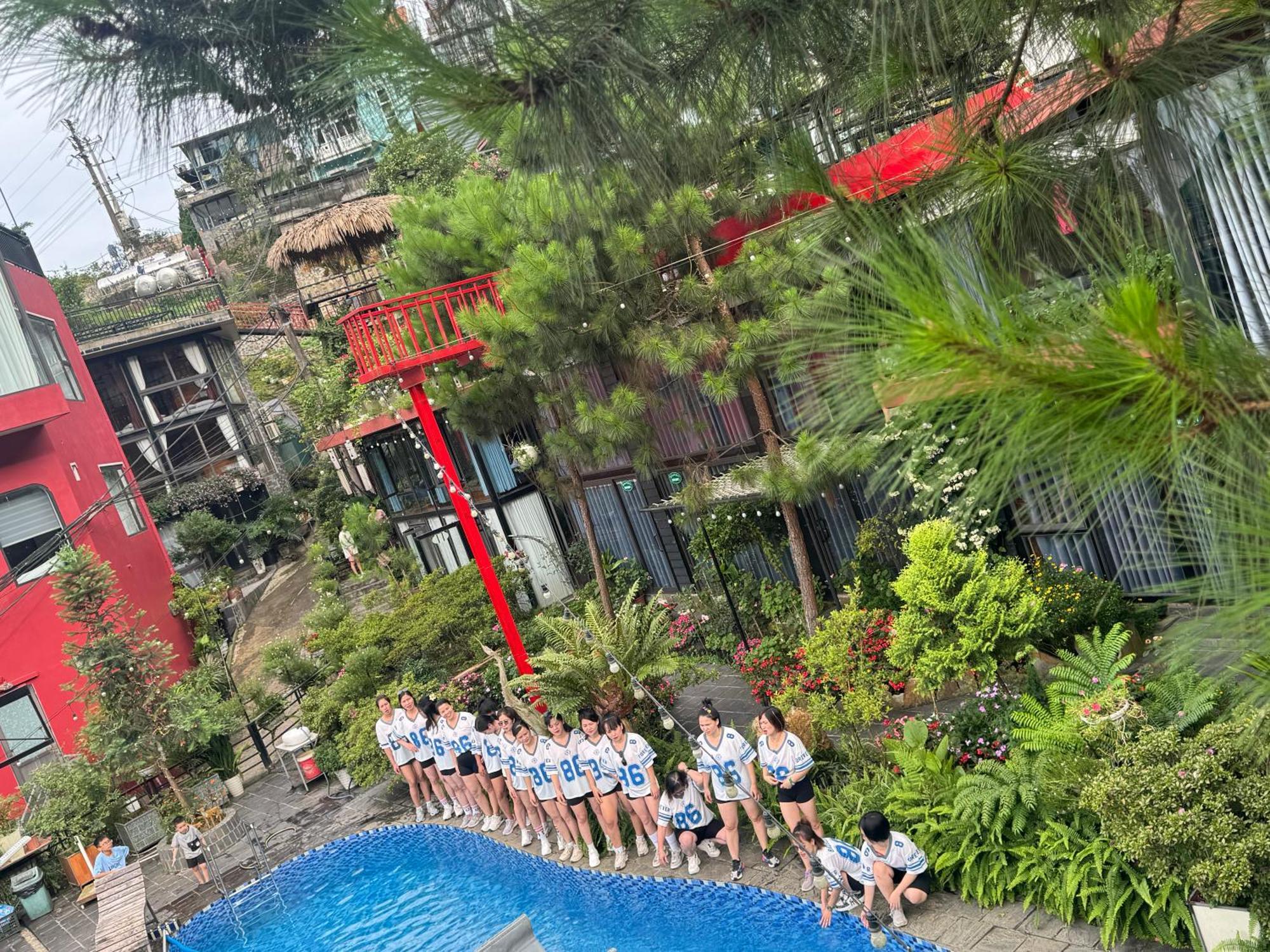 Bach Xanh House. Triangle Bungalow Tam Ðảo Eksteriør billede
